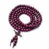 Multi-Wood 108-Bead Mala Bracelet — Natural Wood Prayer Beads for Daily Wear & Meditation - Violet Sandalwood 6mmBuddha Tibet