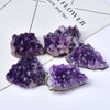 Natural Amethyst Cluster — Raw Crystal for Energy Grids &amp; Feng Shui - Buddha Tibet xd00208