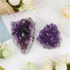 Natural Amethyst Cluster — Raw Crystal for Energy Grids &amp; Feng Shui - Buddha Tibet xd00208
