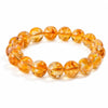 Natural Citrine Bead Bracelet 4mm–12mm — Yellow Crystal Strand In Six Sizes - 12mmBuddha Tibet