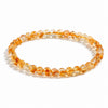 Natural Citrine Bead Bracelet 4mm–12mm — Yellow Crystal Strand In Six Sizes - 4mmBuddha Tibet