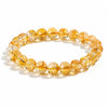 Natural Citrine Bead Bracelet 4mm–12mm — Yellow Crystal Strand In Six Sizes - 8mmBuddha Tibet