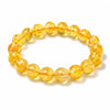 Natural Citrine Bead Bracelet 8mm & 10mm — Ice-Clear Yellow Crystal For Prosperity - 10mmBuddha Tibet