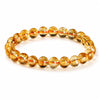 Natural Citrine Bracelet Collection — Yellow Crystal Bead Strand, Nine Grades & Sizes For Prosperity - 8A Natural Citrine7mmBuddha Tibet