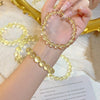 Natural Lemon Citrine Bracelet — Clear Crystal Strand For Prosperity, Three Clarity Grades - 3A (Slight Cloud)7-8mmBuddha Tibet