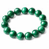 Natural Malachite Bracelet — Wealth & Good Fortune - 14mmBuddha Tibet