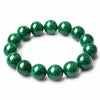 Natural Malachite Bracelet — Wealth & Good Fortune - 14mmBuddha Tibet