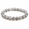Natural Moonstone Bead Bracelet — Blue, Pink, White & Silver, 5A Grade - Silver MoonstoneBuddha Tibet