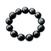 Natural Rainbow Obsidian Bracelet — Volcanic Stone That Shows Its Colors in the Light - 18mmBuddha Tibet