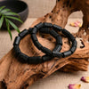 Natural Raw Black Tourmaline Bracelet — Stone of Protection & Grounding - Buddha Tibet xd00201