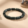Natural Raw Black Tourmaline Bracelet — Stone of Protection & Grounding - Buddha Tibet xd00201