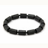 Natural Raw Black Tourmaline Bracelet — Stone of Protection & Grounding Buddha Tibet