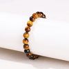 Natural Tiger Eye Bead Bracelet — 5 Grades From 1A to 5A, Plus Diamond-Cut Faceted - 5A Natural Yellow Tiger Eye6mmBuddha Tibet