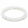 Natural White Moonstone Bead Bracelet — Classic Round Stone for Intuit Buddha Tibet