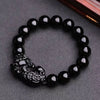 Obsidian Bracelet - Pixiu Bracelet for Wealth - Buddha Tibet xd00074