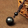 Obsidian Necklace - Rainbow Obsidian - Buddha Tibet xd00041