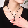 Obsidian Necklace - Rainbow Obsidian - Buddha Tibet xd00041
