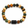 Obsidian & Tiger Eye Zodiac Bracelet — Your Sign, Your Stone - Standard - AquariusBuddha Tibet