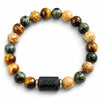 Obsidian & Tiger Eye Zodiac Bracelet — Your Sign, Your Stone Buddha Tibet