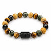 Obsidian & Tiger Eye Zodiac Bracelet — Your Sign, Your Stone - Standard - AriesBuddha Tibet