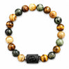 Obsidian & Tiger Eye Zodiac Bracelet — Your Sign, Your Stone - Standard - CancerBuddha Tibet