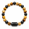 Obsidian & Tiger Eye Zodiac Bracelet — Your Sign, Your Stone - Standard - GeminiBuddha Tibet