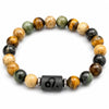 Obsidian & Tiger Eye Zodiac Bracelet — Your Sign, Your Stone - Standard - LibraBuddha Tibet
