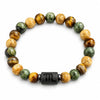 Obsidian & Tiger Eye Zodiac Bracelet — Your Sign, Your Stone - Standard - PiscesBuddha Tibet