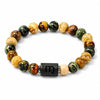 Obsidian & Tiger Eye Zodiac Bracelet — Your Sign, Your Stone - Standard - TaurusBuddha Tibet