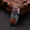 Orgone Necklace - 7 Chakra Orgone Necklace - Buddha Tibet xd00038