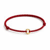 Peace Clasp Red Rope Bracelet — Pi Xiu Disc Charm for Protection & Calm Buddha Tibet
