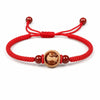 Peachwood Chinese Zodiac Bracelet — Red String Good Luck Charm for Your Sign Buddha Tibet