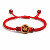 Peachwood Chinese Zodiac Bracelet — Red String Good Luck Charm for Your Sign Buddha Tibet