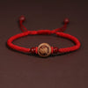 Peachwood Chinese Zodiac Bracelet — Red String Good Luck Charm for Your Sign - PigBuddha Tibet