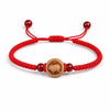 Peachwood Chinese Zodiac Bracelet — Red String Good Luck Charm for Your Sign Buddha Tibet