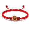 Peachwood Chinese Zodiac Bracelet — Red String Good Luck Charm for Your Sign Buddha Tibet