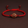 Peachwood Chinese Zodiac Bracelet — Red String Good Luck Charm for Your Sign - TigerBuddha Tibet