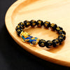 Pixu Bracelet - Color Changing Pixiu & Obsidian - Buddha Tibet xd00027