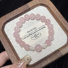 Pink Crystal Peach Blossom Bracelet — Chinese-Style Charm Strand for Love & Good Fortune Buddha Tibet