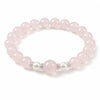 Pink Crystal Peach Blossom Bracelet — Chinese-Style Charm Strand for Love & Good Fortune Buddha Tibet