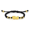 Pixiu Bracelet - Feng Shui Wealth Bracelet with Red & Black Cord for Luck & Prosperity - Buddha Tibet xd000472