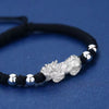 Pixiu Bracelet - Feng Shui Wealth Bracelet with Red & Black Cord for Luck & Prosperity - Buddha Tibet xd00047