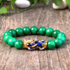 Pixiu Bracelet - Green Jade Color Changing Pixiu - Buddha Tibet xd00030