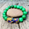 Pixiu Bracelet - Green Jade Color Changing Pixiu - Buddha Tibet xd00030