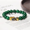 Pixiu Bracelet - Green Jade Color Changing Pixiu - Buddha Tibet xd00030