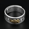 Pixiu Ring - Feng Shui Mantra Wealth Protection Ring - Buddha Tibet xd0000702