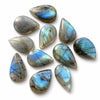 Polished Labradorite Cabochon — Three Loose Stone Shapes Buddha Tibet