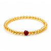 Putuo Mountain Citrine Luck Bracelet — Natural Crystal With Jade & Cinnabar Bead Options Buddha Tibet