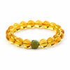 Putuo Mountain Citrine Luck Bracelet — Natural Crystal With Jade & Cinnabar Bead Options Buddha Tibet