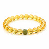 Putuo Mountain Citrine Luck Bracelet — Natural Crystal With Jade & Cinnabar Bead Options Buddha Tibet
